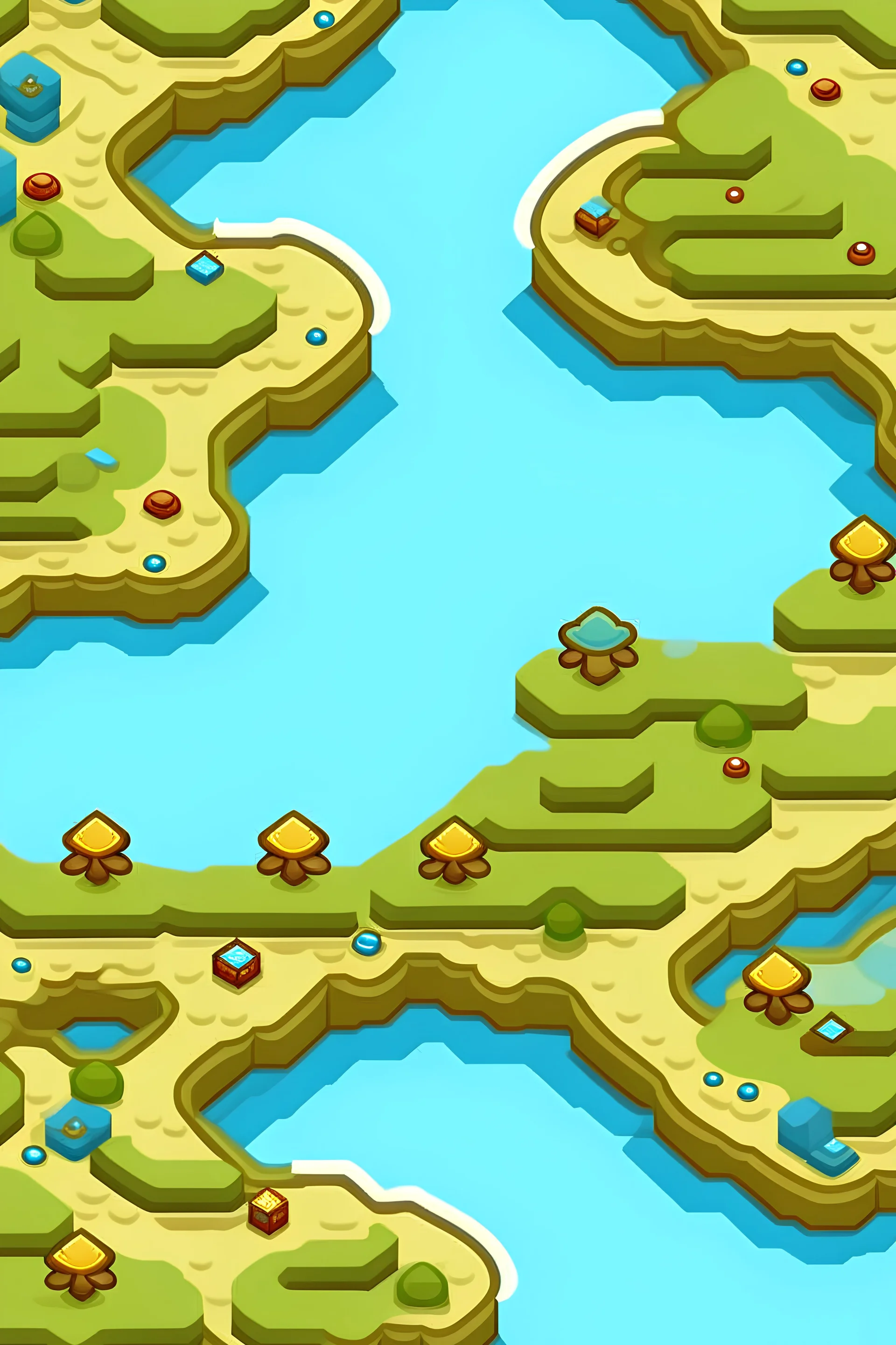 make a path for mobile game level map