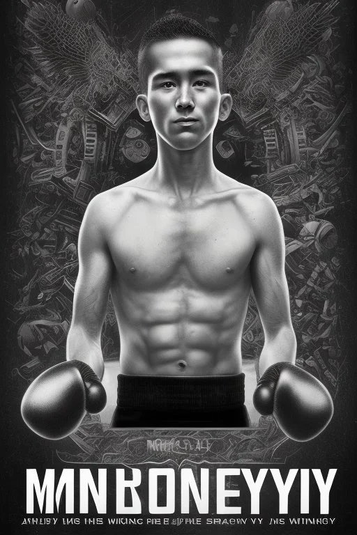 white skin man , book cover design reflecting the journey of a young, ex-boxer fighting immigrant with a heavy past and long path of challenges. The design captures his hopeful spirit amidst adversity, portrayed in a modern setting with a black and white color scheme that adds depth and emotion to his character.