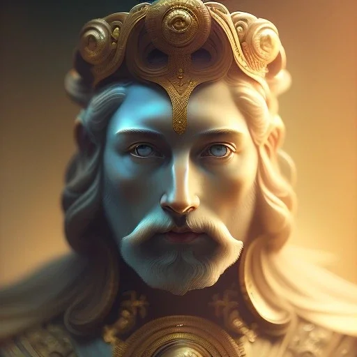 portrait of the god jupiter, greek mythology, intricate, headshot, highly detailed, digital painting, artstation, concept art, sharp focus, cinematic lighting, illustration, art by artgerm and greg rutkowski, alphonse mucha, cgsociety