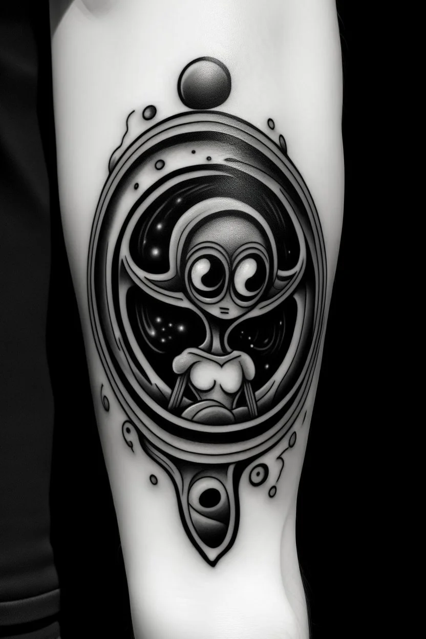 Tattoo tagged with: surrealist, andresacosta, astronomy, big, facebook,  realistic, twitter, black hole, side | inked-app.com