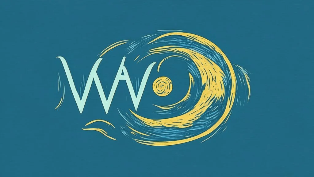 this logo in van gogh style