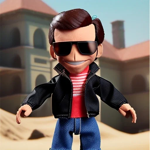 wide view Fonzie toy Action figure doll 1977 realistic (thumbs-up) (face) sunglasses