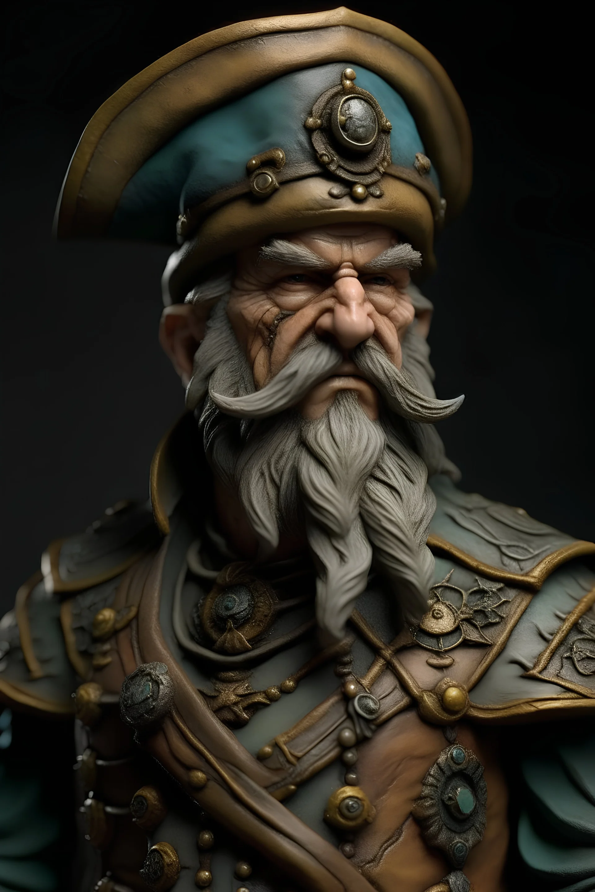 Fantasy weathered ship captain