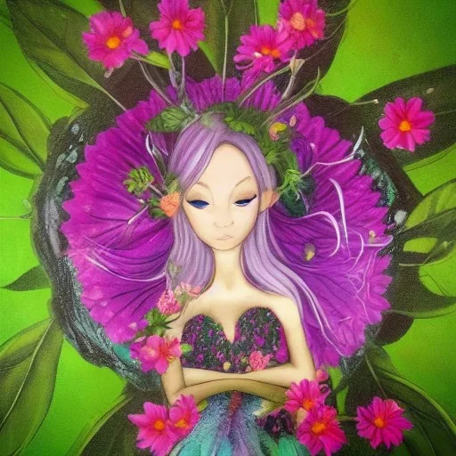 fairy inside flower