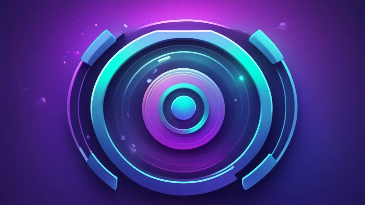 значок,звук, в стиле магии, холодные тона,