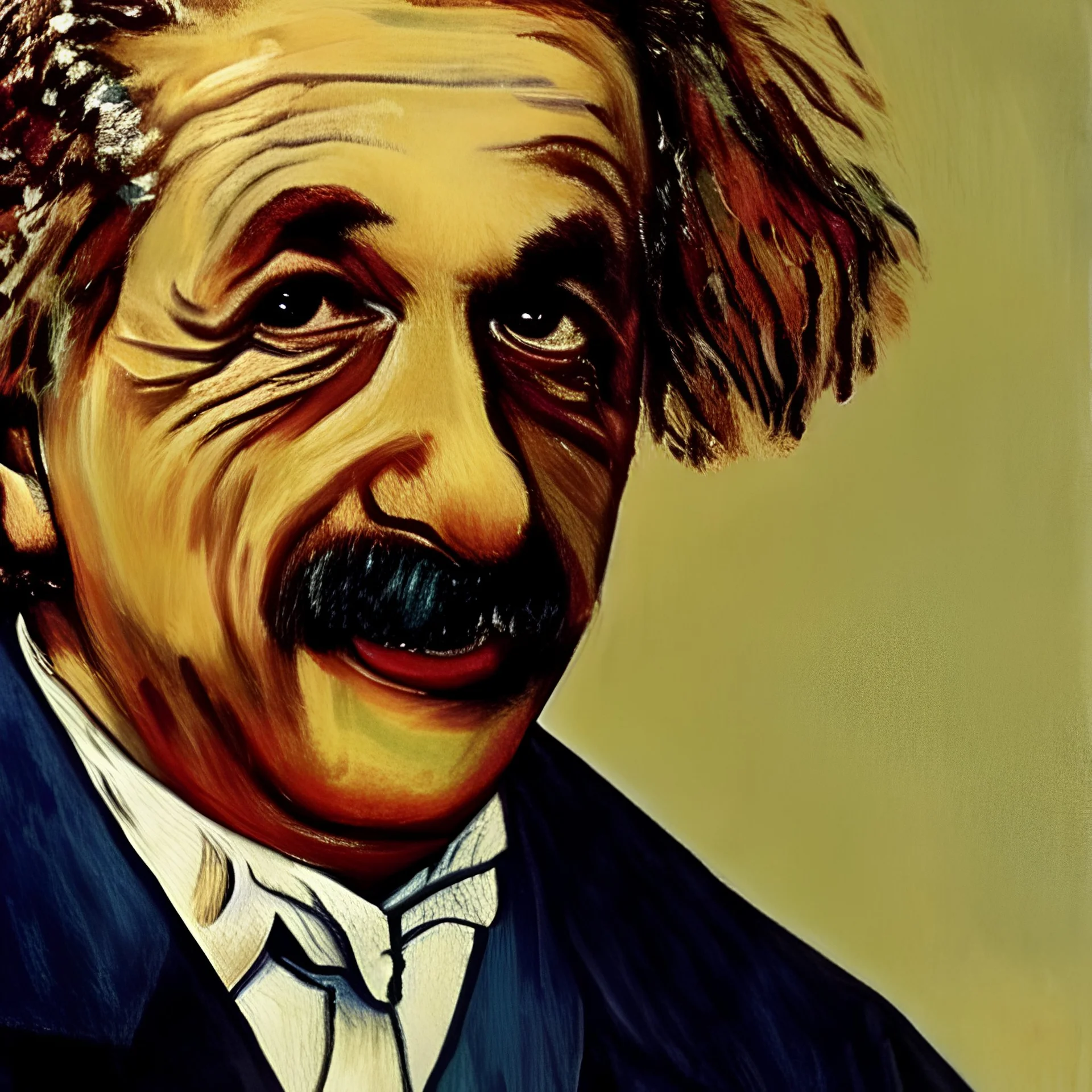 Portrait of Albert Einstein by Van Gough