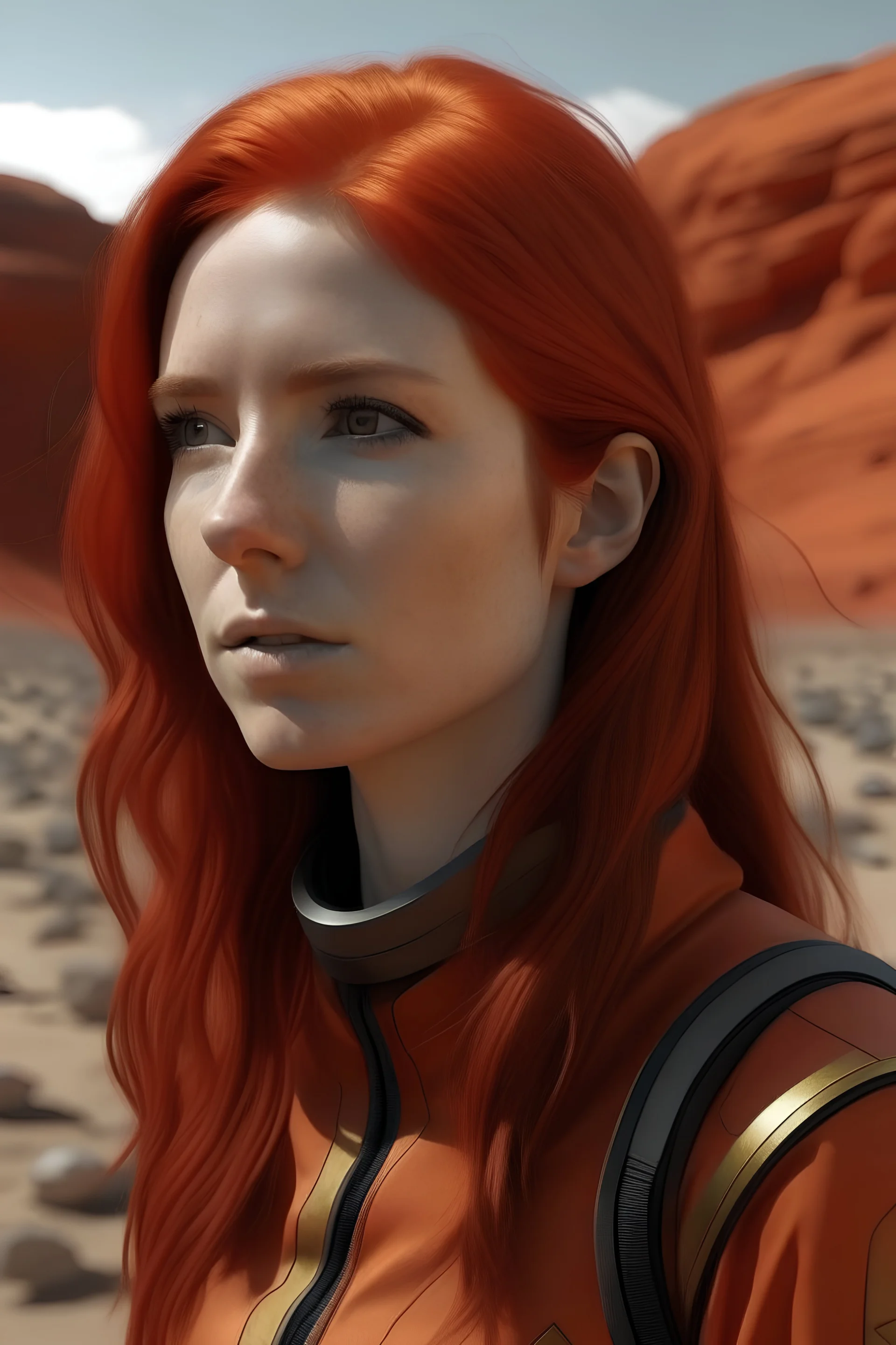 Mtk living on mars with red hair