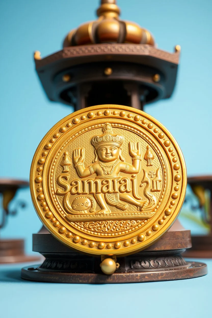 front view of “Samarrai “ on a gold token