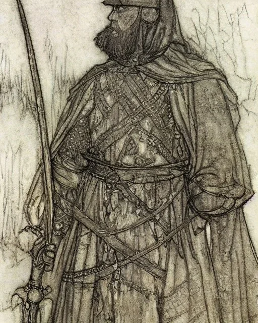 King raedwald by Arthur Rackham