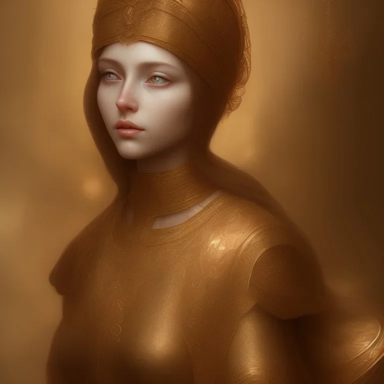 portrait d'une femme religieuse full length clean art NFT, blender 3d