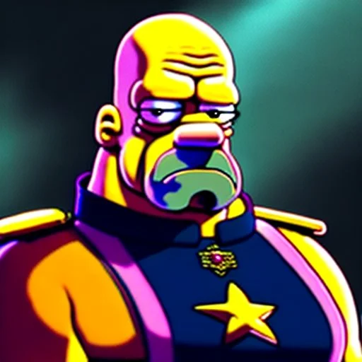 Homer Simpson as a Starfleet officer