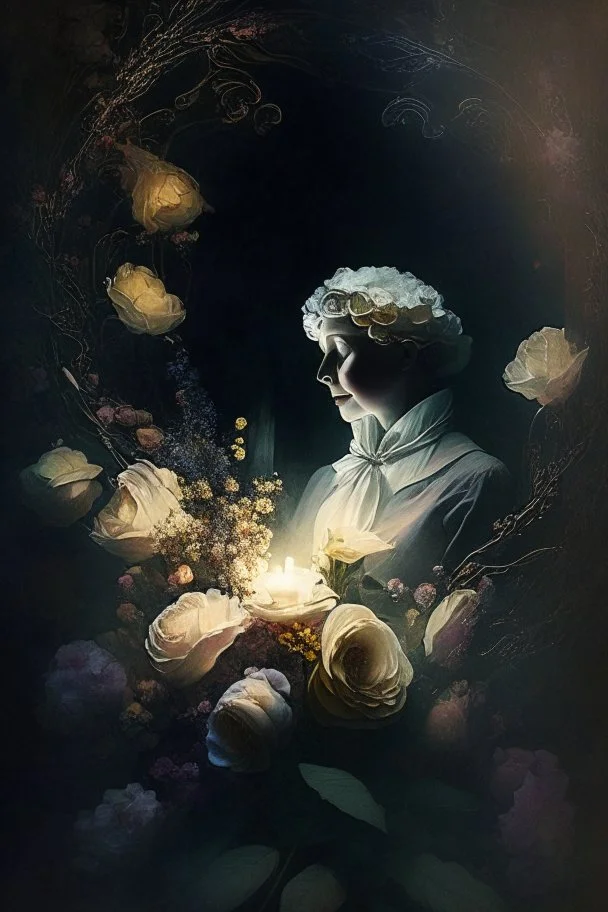 In this ethereal moment, Agatha Holmes stood as a conduit between worlds, her actions transcending the boundaries of the tangible and reaching into the realm of the miraculous. The flowers, now at rest upon the heart, symbolized the triumph of light over darkness, of goodness over evil.