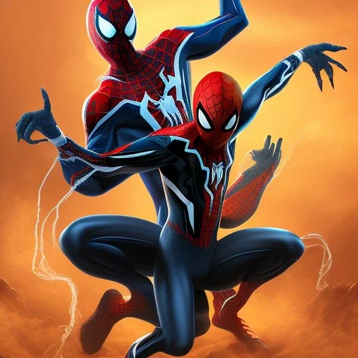 Venom and spider man