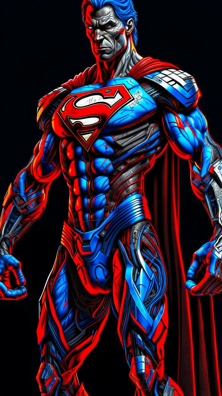 Terminator Superman ,full body , Warhol, digital a... | @gps2okib918t
