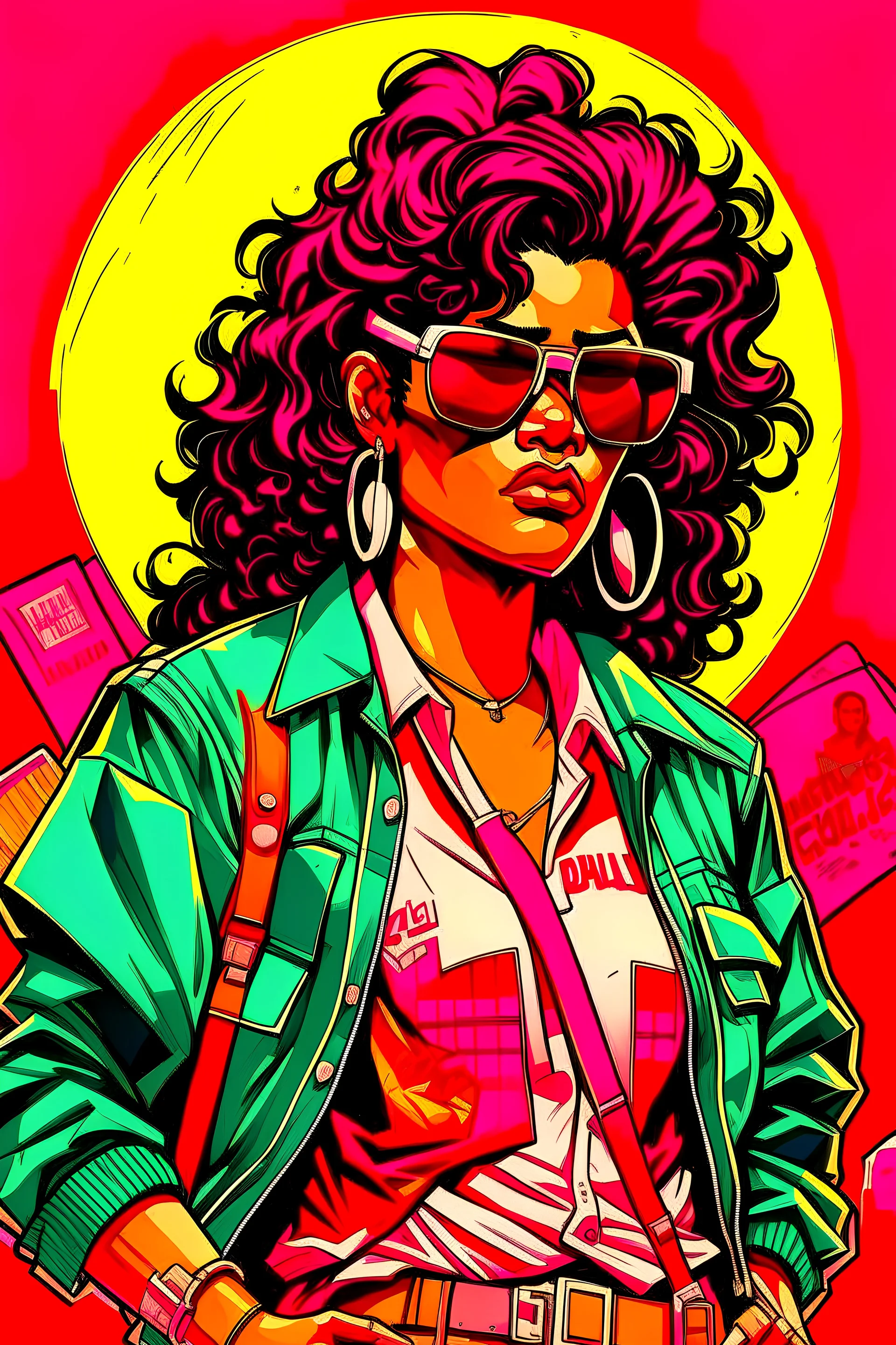 Mexican agressive teen by gabriel picolo, 80's