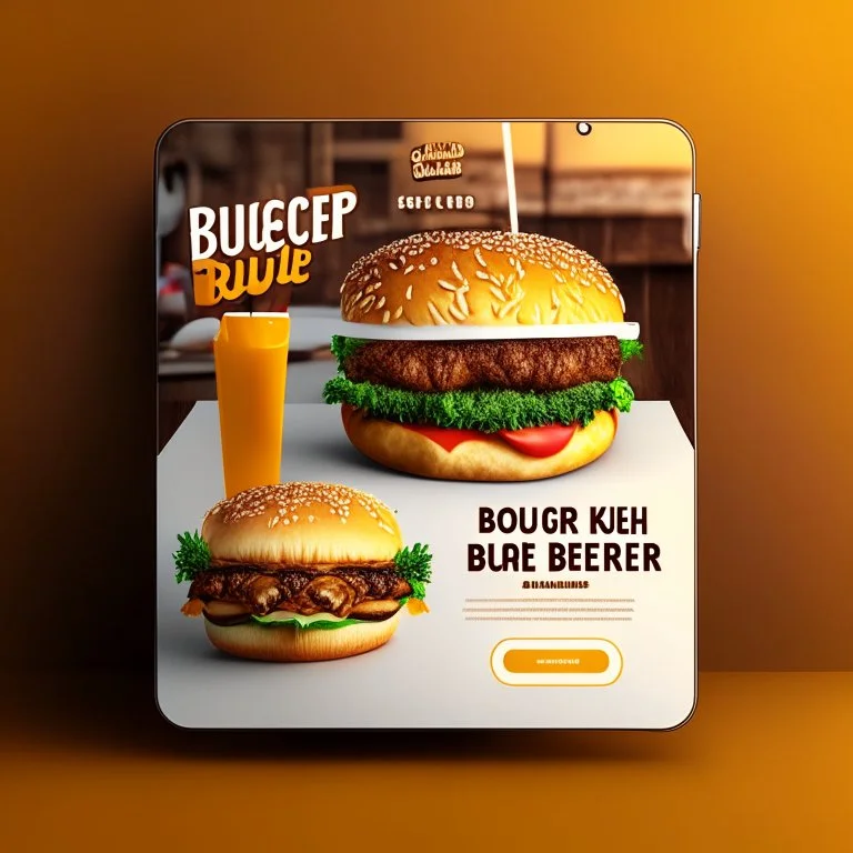 Social Media Design for Burger Restaurant