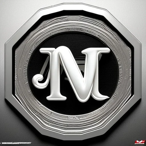 letter M on a coin