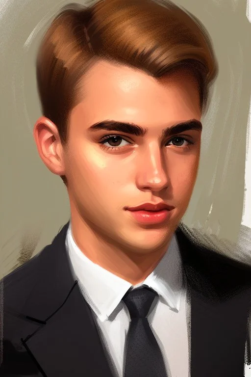 Extremely rich young guy portrait