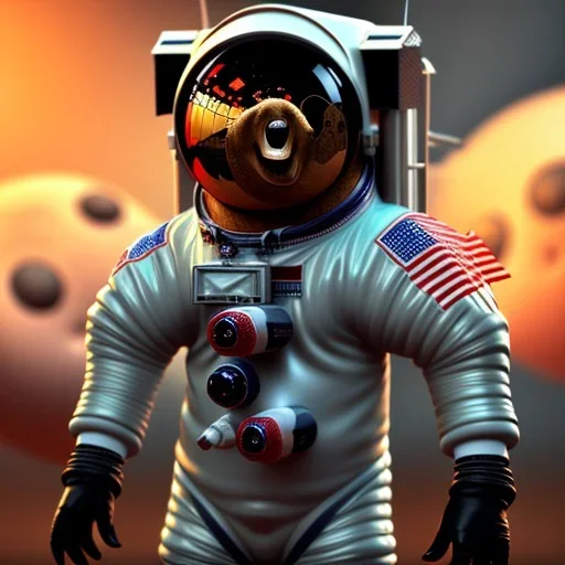 astronaut barbeceu unreal engine 5, octan render