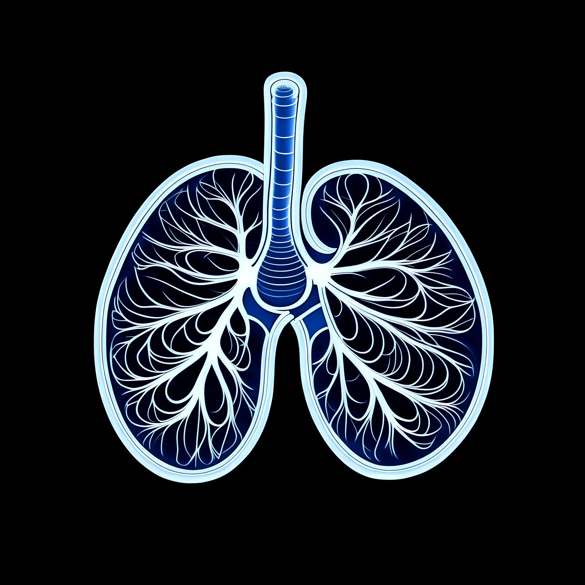 Lung Logo for ID, 4k, high resolution