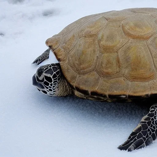 turtle and winter