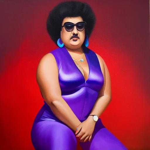 Full body portrait, painting, medium shot lady chabudwo