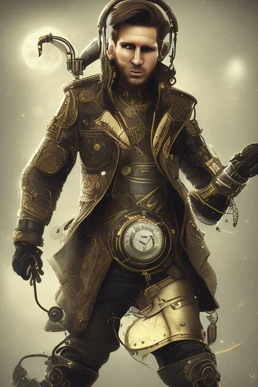 lionel Messi style steampunk