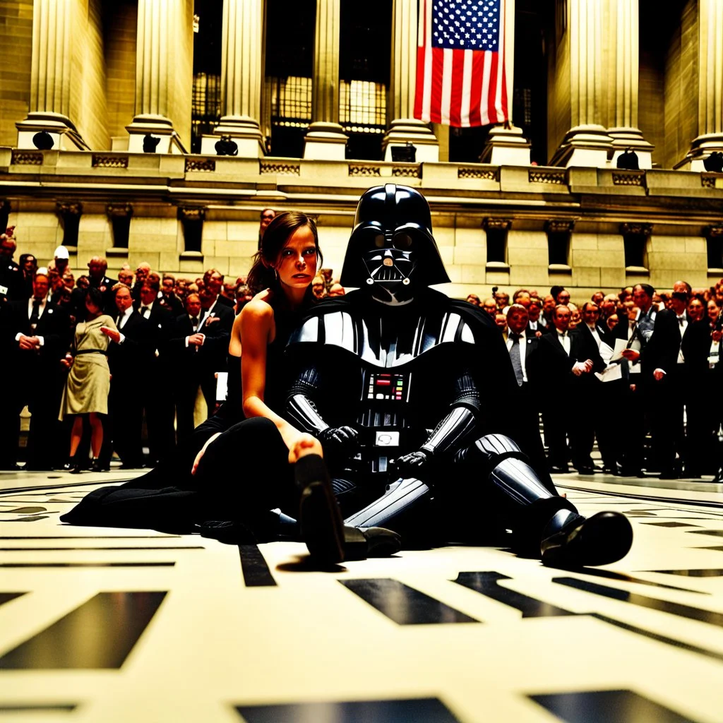 Darth Vader and Lara Croft on the floor of the NYSE.