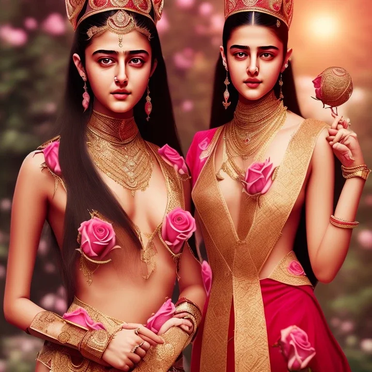 ananya pandey, hot rose goddess,