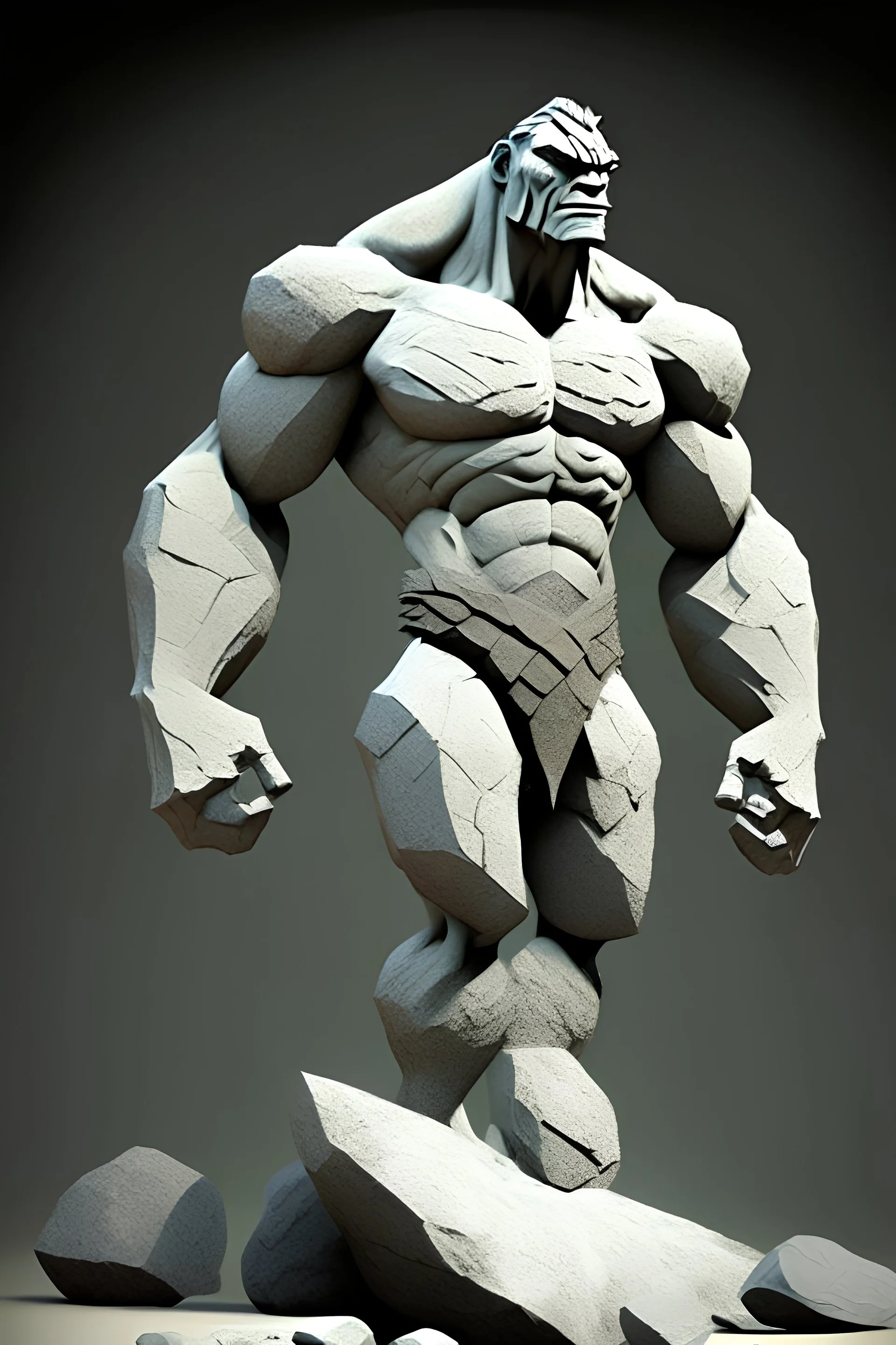 stone man full body