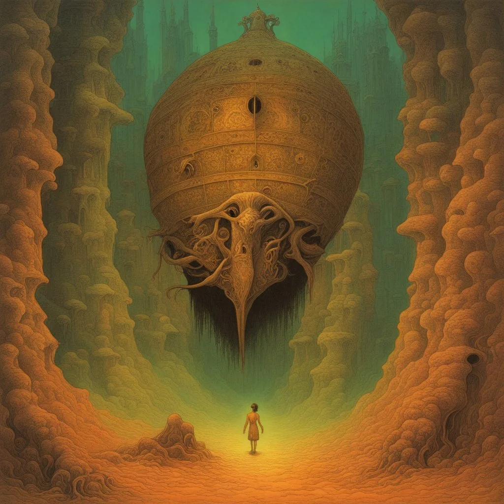 Pandora's Box horrors escaping, neo surrealism, by Michael Hutter, by Zdzislaw Beksinski, smooth dreamscape, beautiful but sinister, sharp colors.