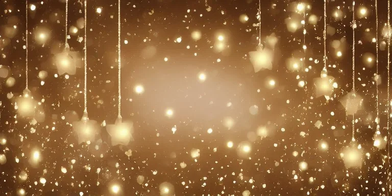 Festive abstract bokeh background - golden bokeh lights, beige - New Year, Anniversary, Wedding, banner