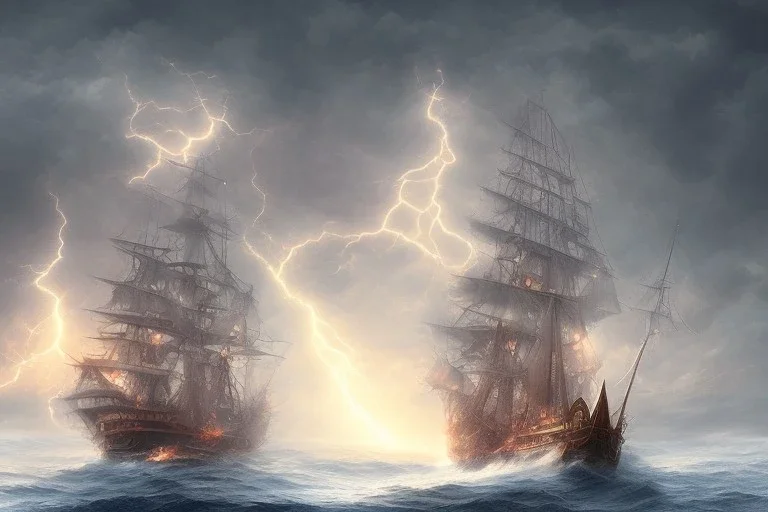 old ship lightning