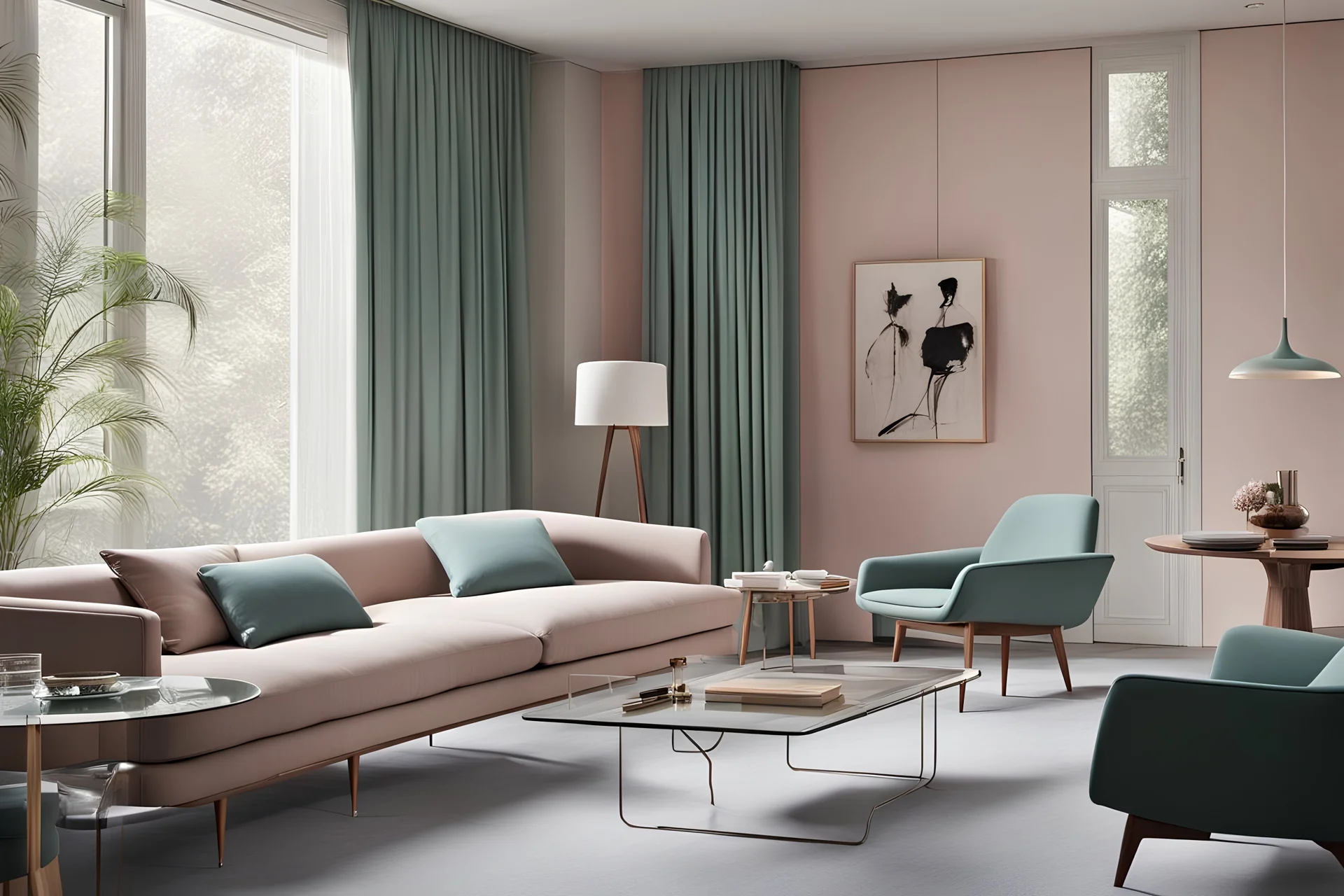 1958 . Soft colors. Perfect details. Minimalist design