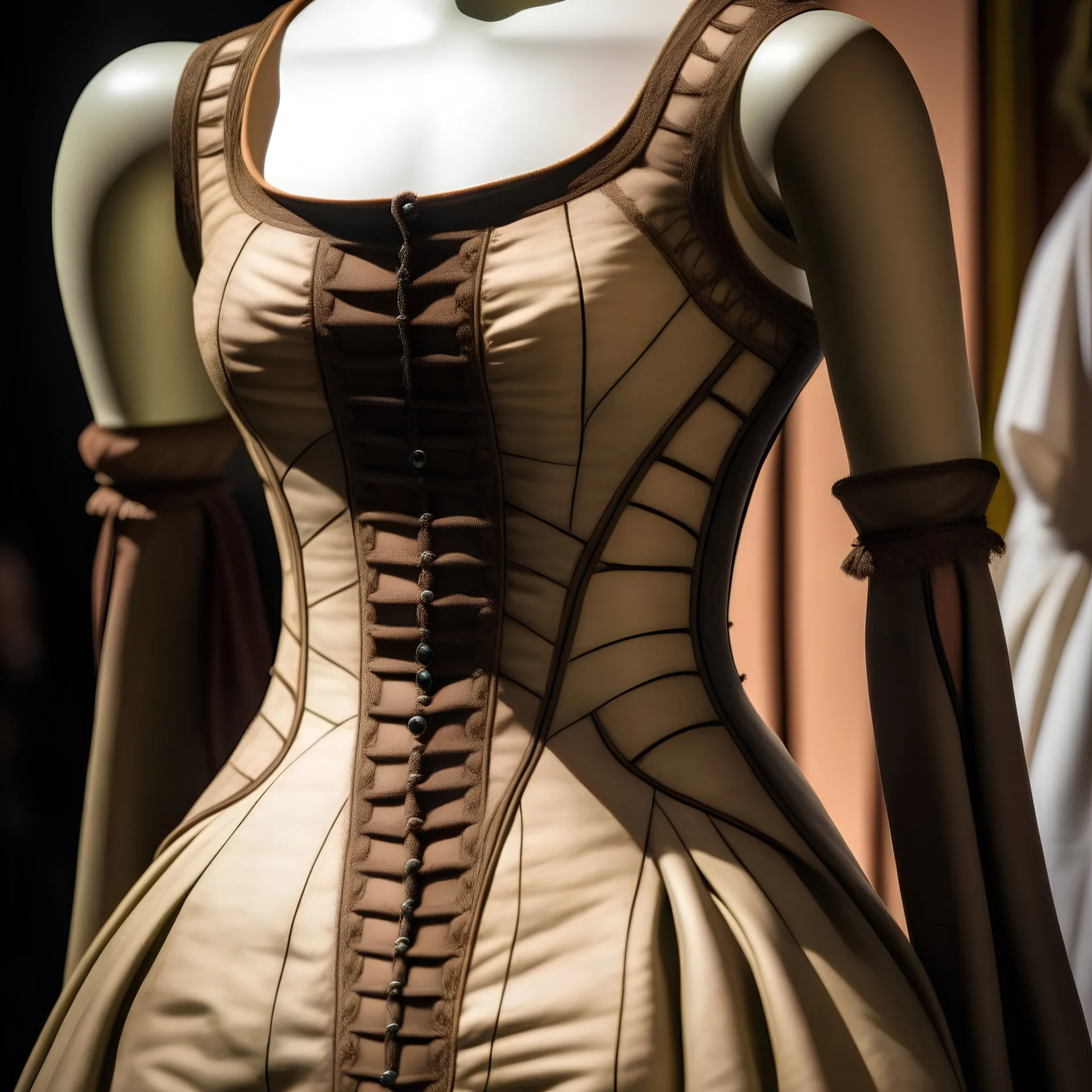Corset de femme médiéval