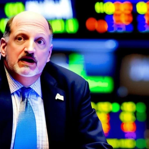 Jim Cramer stock trader inverted, expert, NYSE scene