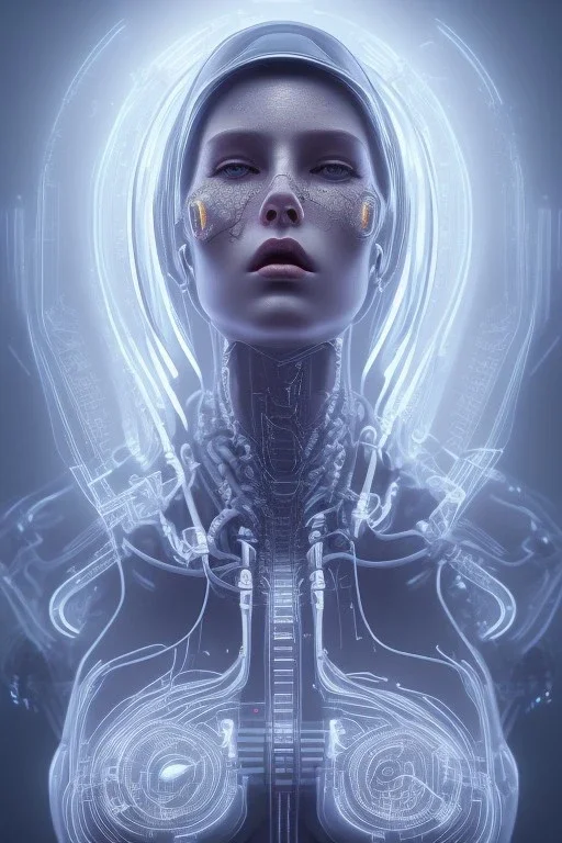 cyberpunk, glass body, women, portrai, open mouth, perfect skin, tron, cyborg , perfekt, real, dream, hr giger