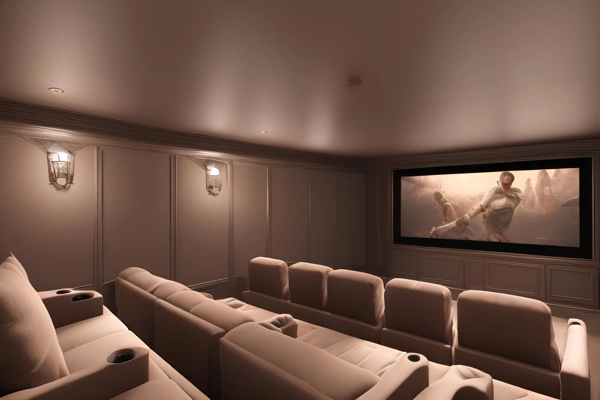 a dedicated home cinema room