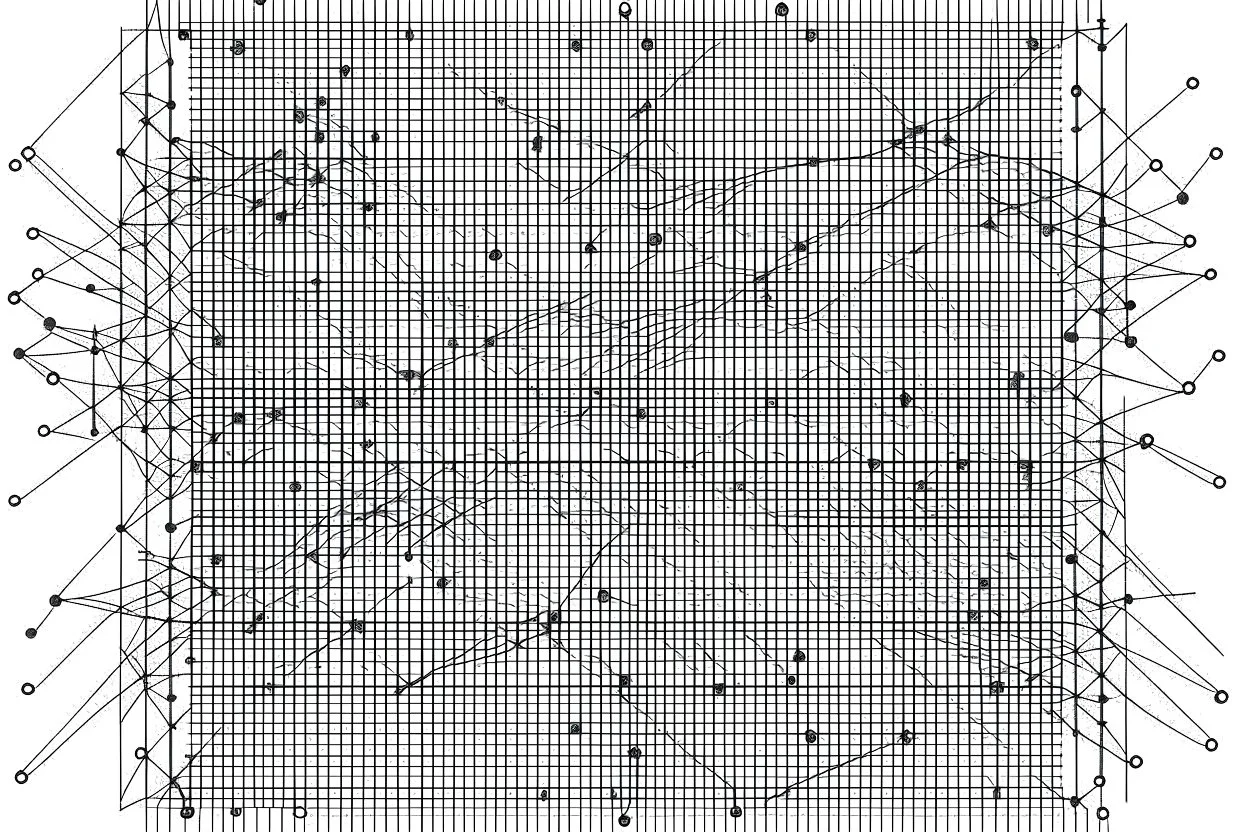 Cypher culture represented as lines and dots