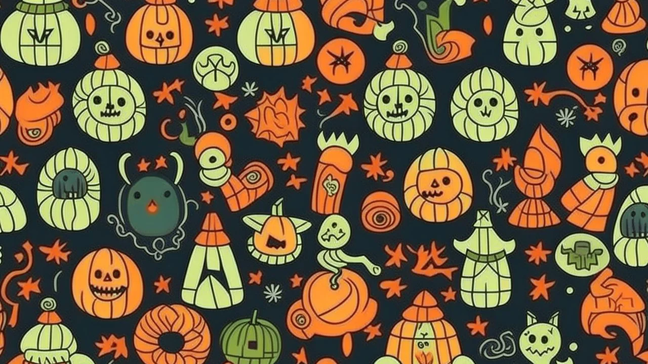 Halloween seamless pattern