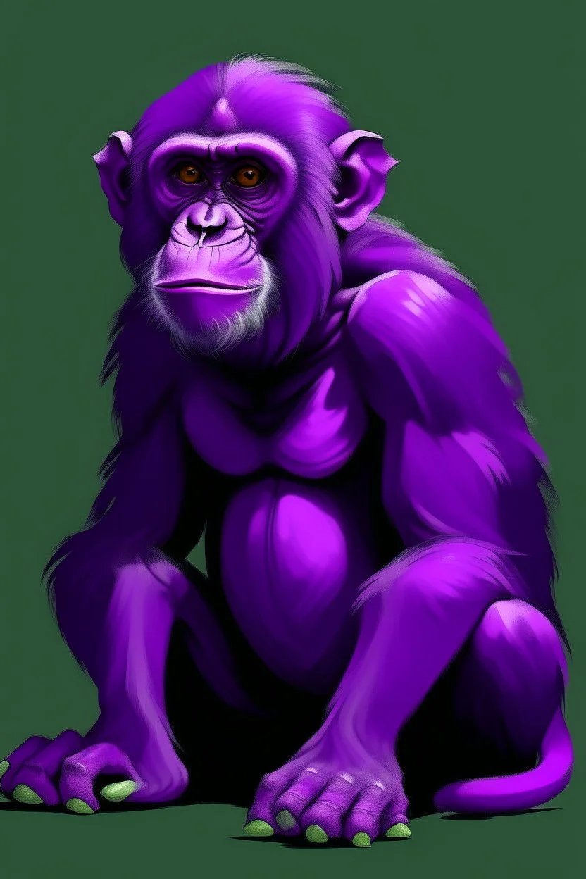 Big purple monkey