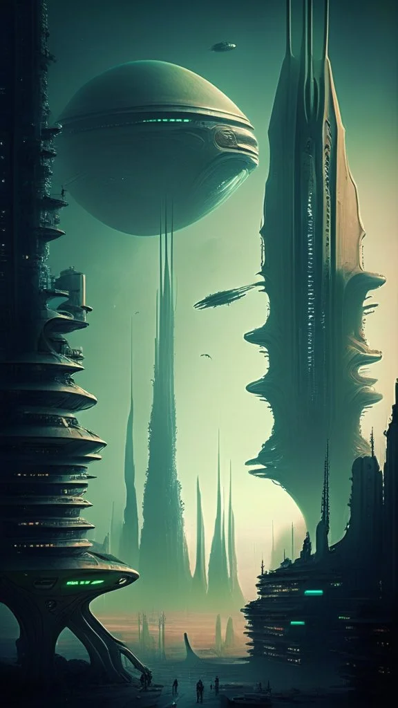 alien cityscape