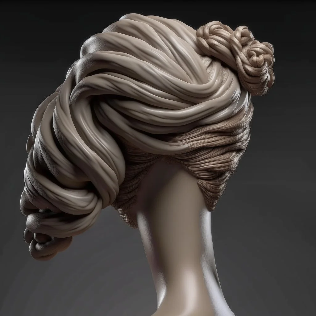 sculpted hair
