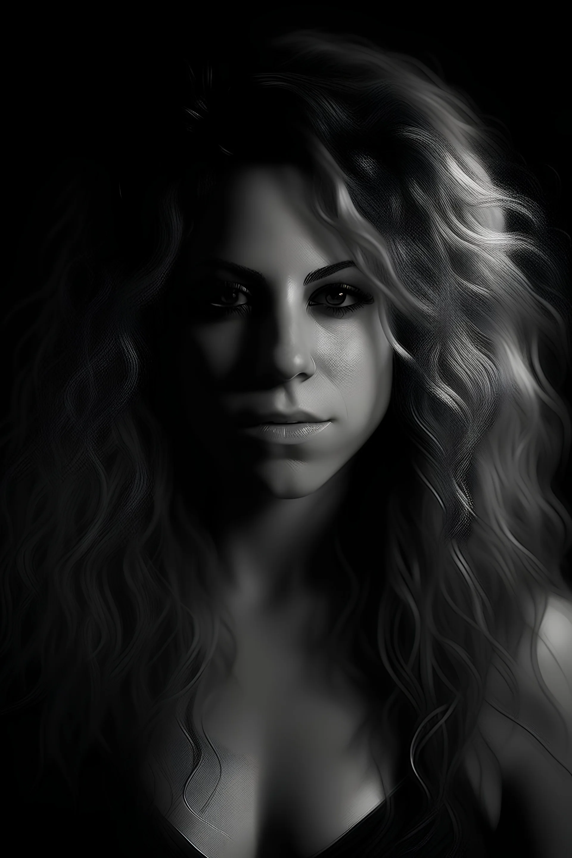 Shakira, dark, darkness, beautiful