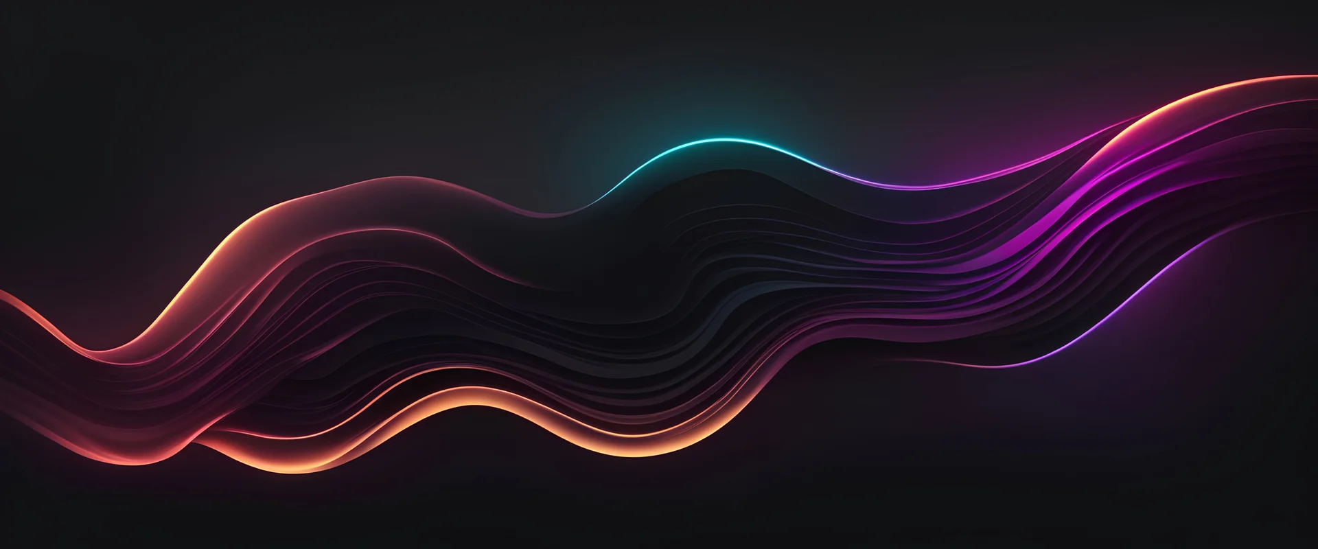 mahogony glowing designs on black color gradient background blurred neon color flow, grainy texture effect futuristic fridge design