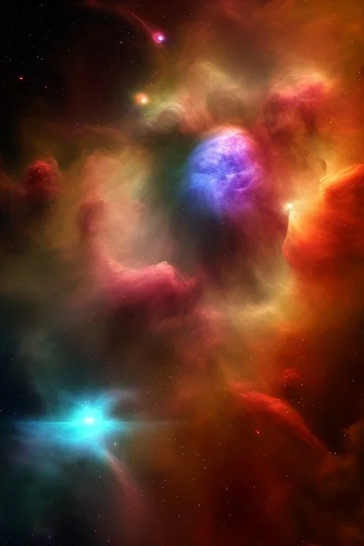 nebula on space,8k quality