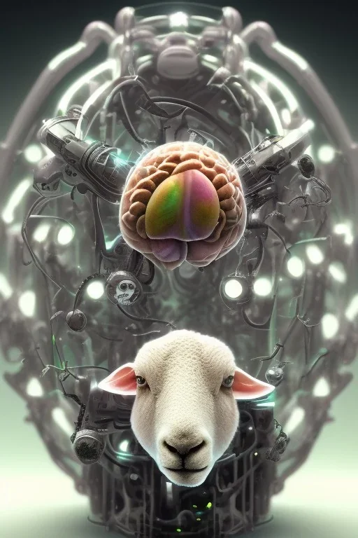 sheep brain cyborg, matrix style