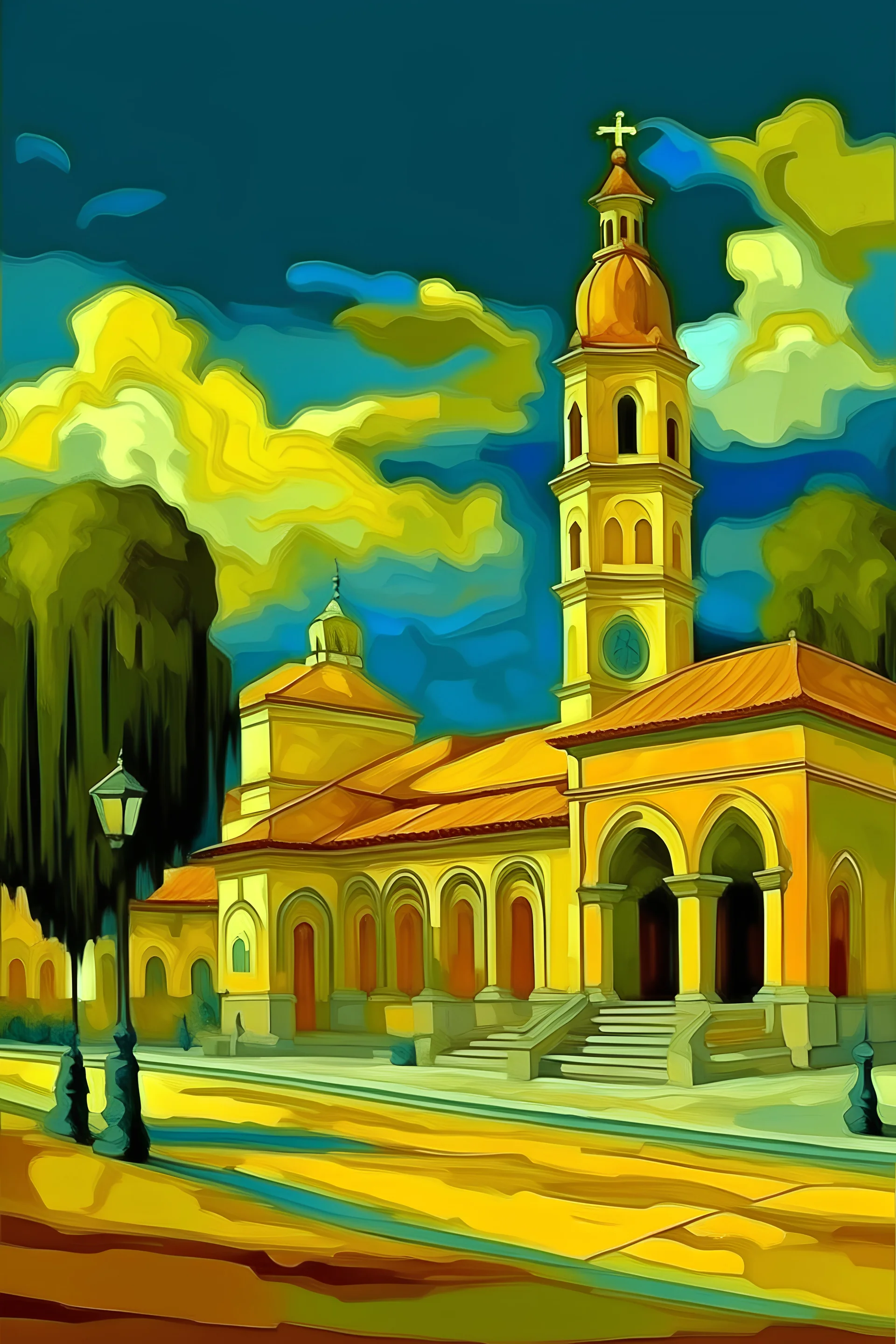 Argentina, Santa Fe Capital al estilo de Vincent van Gogh