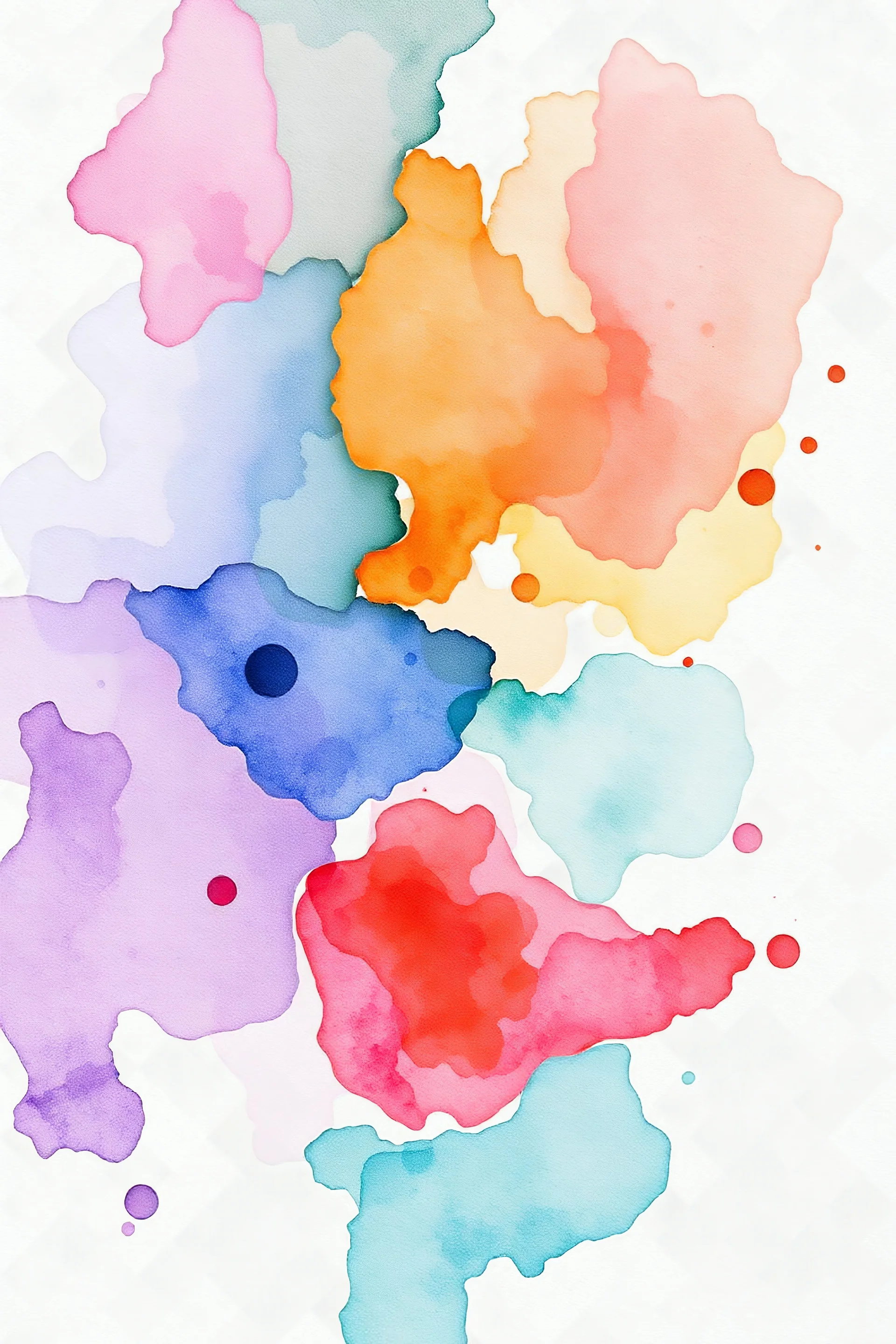 create an abstract painting in watercolor