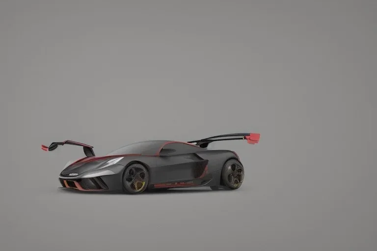 Supercar Vector 3d rendering isolated Vector